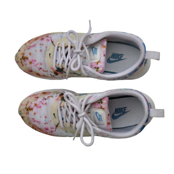 Nike Air Max Thea Cherry Blossoms Floral White Sneakers Women's 8.5 - 599408-102 - Picture 9 of 14